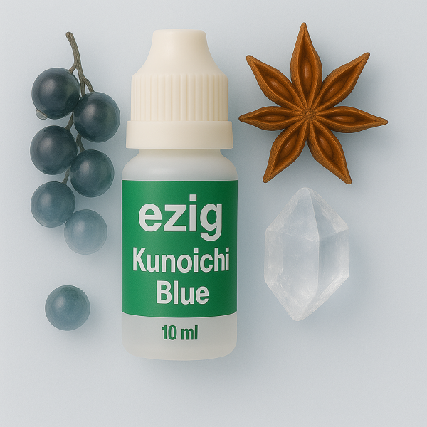 Kunoichi Blue E-Liquid – Black Cassis & Menthol | ezig® 10ml