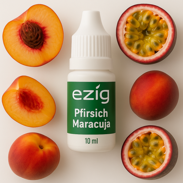 Pfirsich Maracuja Liquid 10ml - 30ml (0-18mg Nikotin/ml)