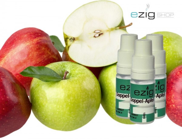 Doppel-Apfel Liquid 10ml - 30ml (0-18mg Nikotin/ml)