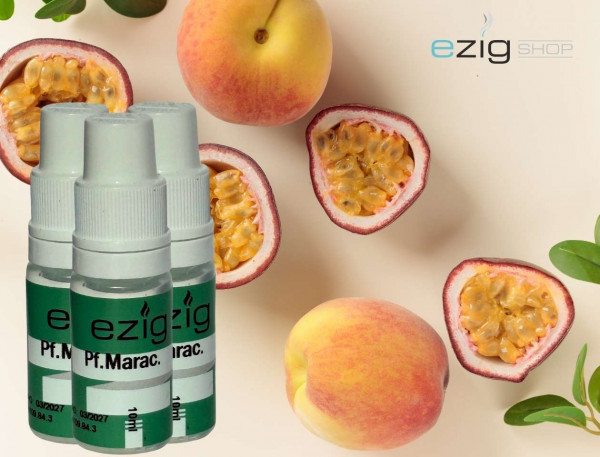 Pfirsich Maracuja Liquid 10ml - 30ml (0-18mg Nikotin/ml)