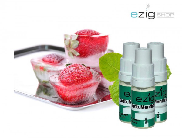 Erdbeer Menthol Liquid 10ml - 30ml (0-18mg Nikotin/ml)