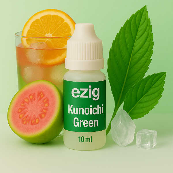 Kunoichi Green E-Liquid – Guave & Orange | ezig® 10ml